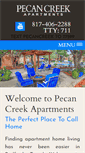 Mobile Screenshot of pecancreekapartments.com