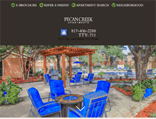 Tablet Screenshot of pecancreekapartments.com